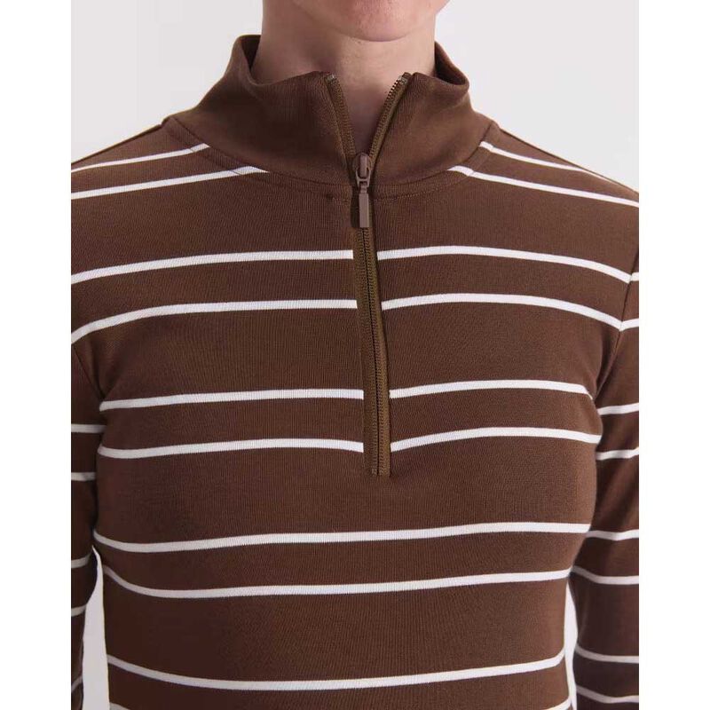 Sportscraft Lucy Stripe Zip Funnel Neck image number 2